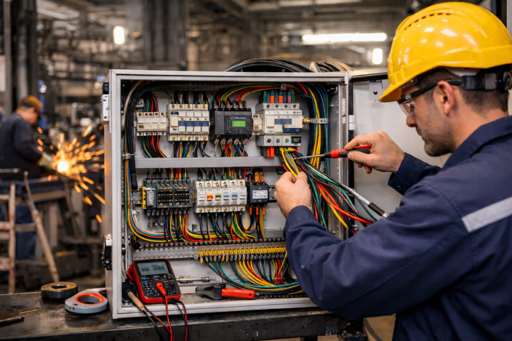 نکات مهم نصب و سیم‌کشی تابلو برق صنعتی