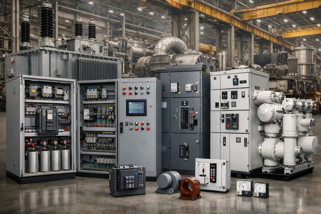 راهنمای جامع تابلو برق صنعتی (انواع، اجزا و استانداردها)