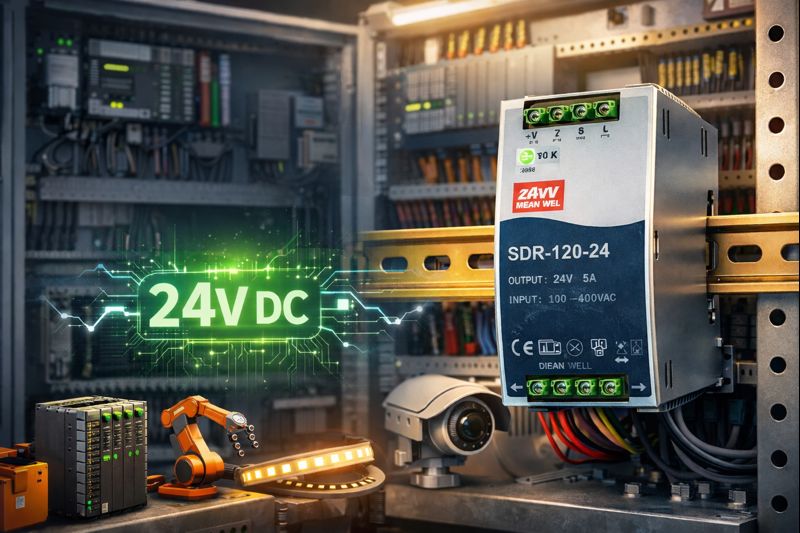راهنمای انتخاب منبع تغذیه ۲۴ ولت مناسب برای تابلو برق